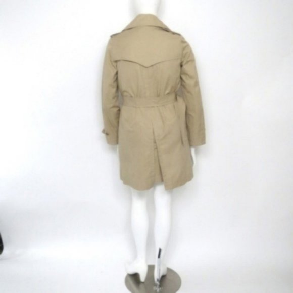MUJI CLASSIC BEIGE RAIN TRENCH COAT MEDIUM CHIC MINIMAL - Picture 4 of 10